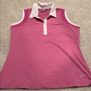 Nike golf tank pink size M